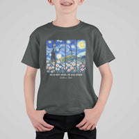 He is Risen T Shirt For Kid Christian Easter Starry Night Van Gogh