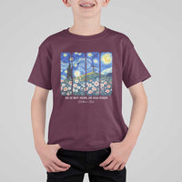 He is Risen T Shirt For Kid Christian Easter Starry Night Van Gogh