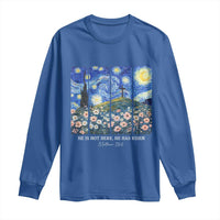 He is Risen Long Sleeve Shirt Christian Easter Starry Night Van Gogh