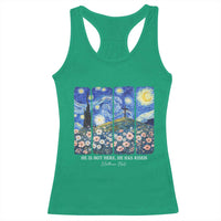 He is Risen Racerback Tank Top Christian Easter Starry Night Van Gogh