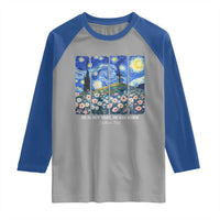 He is Risen Raglan Shirt Christian Easter Starry Night Van Gogh