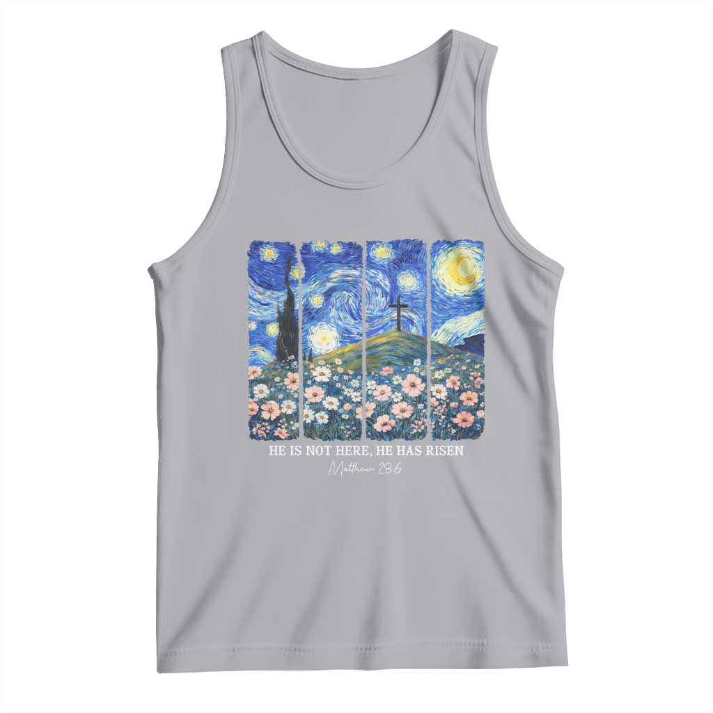 He is Risen Tank Top Christian Easter Starry Night Van Gogh