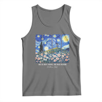 He is Risen Tank Top Christian Easter Starry Night Van Gogh