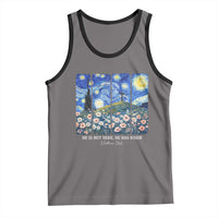 He is Risen Tank Top Christian Easter Starry Night Van Gogh