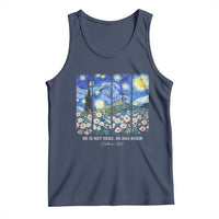 He is Risen Tank Top Christian Easter Starry Night Van Gogh