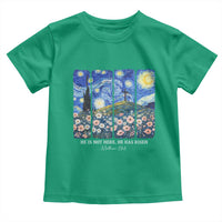 He is Risen Toddler T Shirt Christian Easter Starry Night Van Gogh