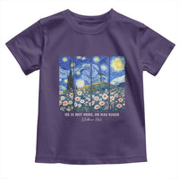 He is Risen Toddler T Shirt Christian Easter Starry Night Van Gogh