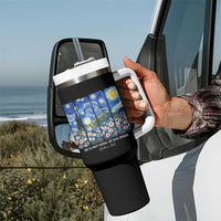 He is Risen Tumbler With Handle Christian Easter Starry Night Van Gogh