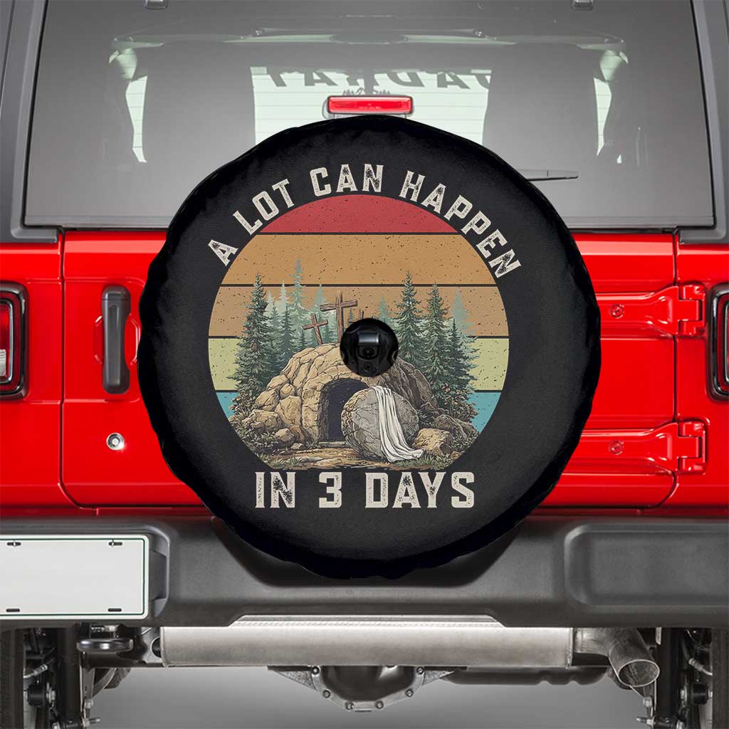 A Lot Can Happen in 3 Days Spare Tire Cover Christian Easter