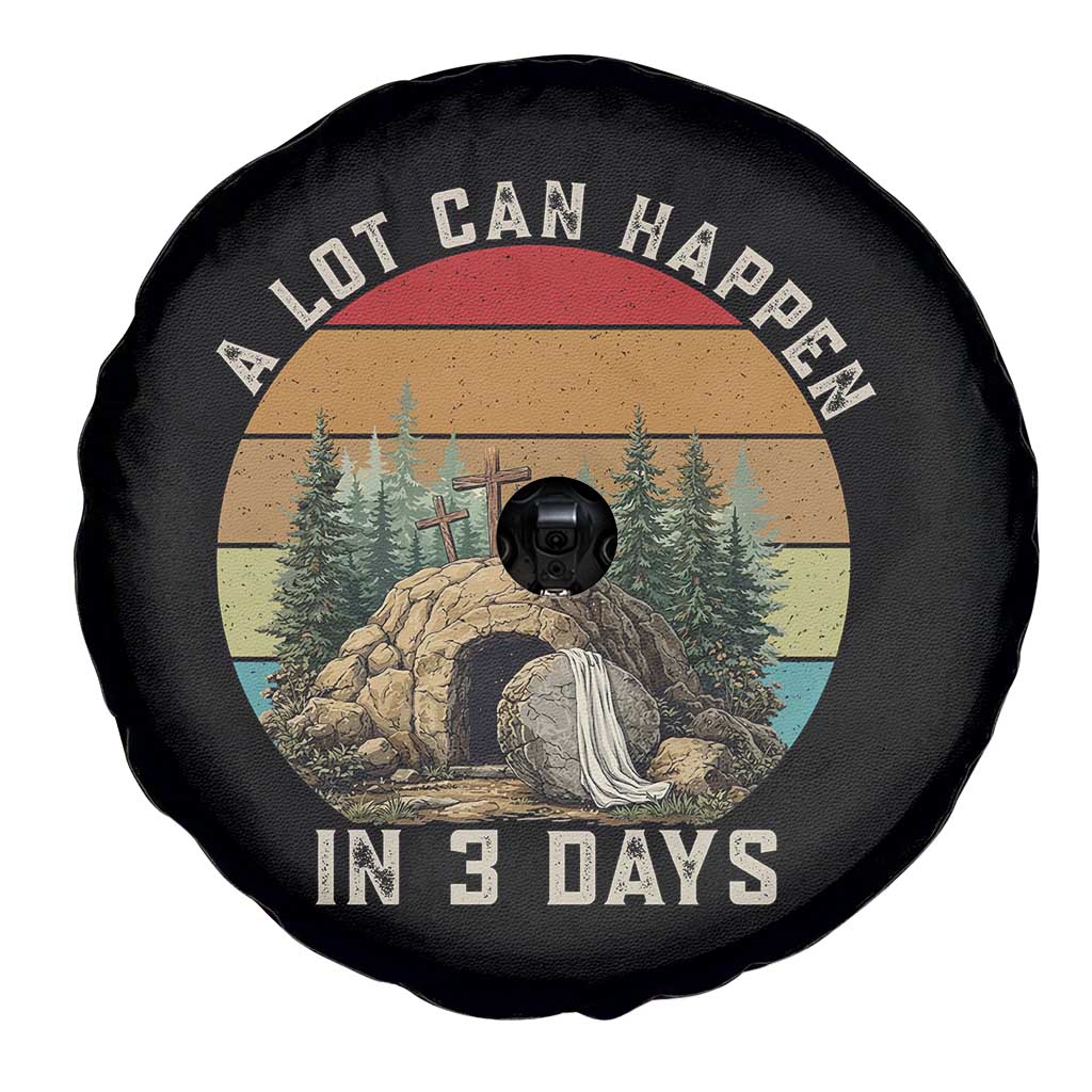 A Lot Can Happen in 3 Days Spare Tire Cover Christian Easter