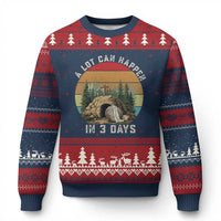 A Lot Can Happen in 3 Days Ugly Christmas Sweater Christian Easter