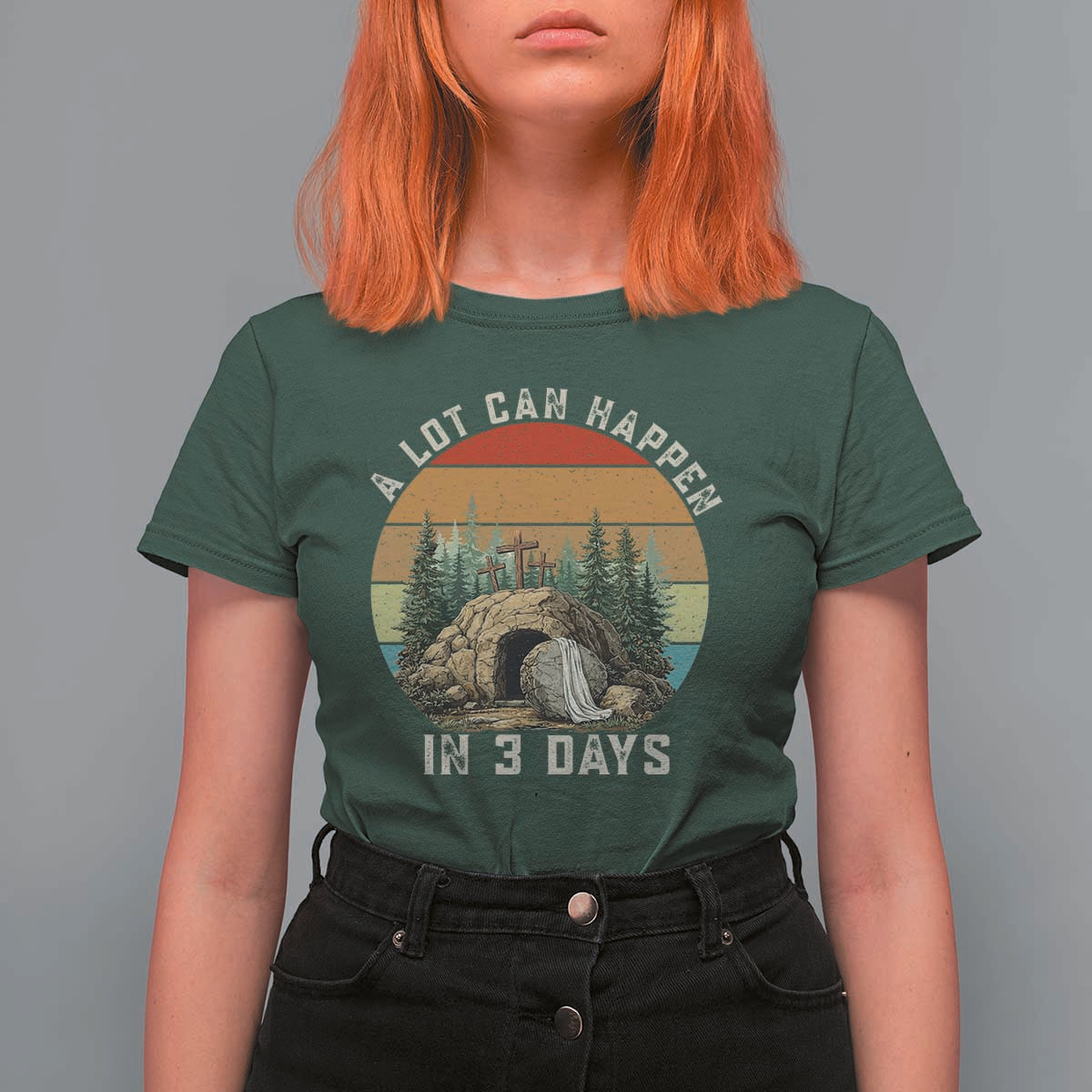 A Lot Can Happen in 3 Days T Shirt For Women Christian Easter