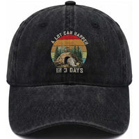 A Lot Can Happen in 3 Days Washed Cotton Baseball Cap Christian Easter