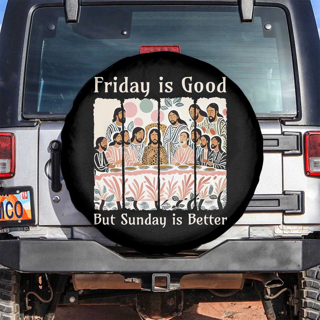 Friday is Good Sunday is Better Spare Tire Cover Christian Jesus Easter