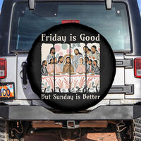 Friday is Good Sunday is Better Spare Tire Cover Christian Jesus Easter