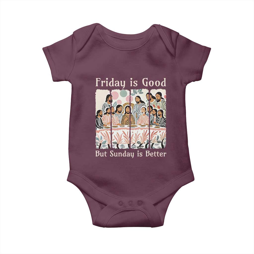 Friday is Good Sunday is Better Baby Onesie Christian Jesus Easter