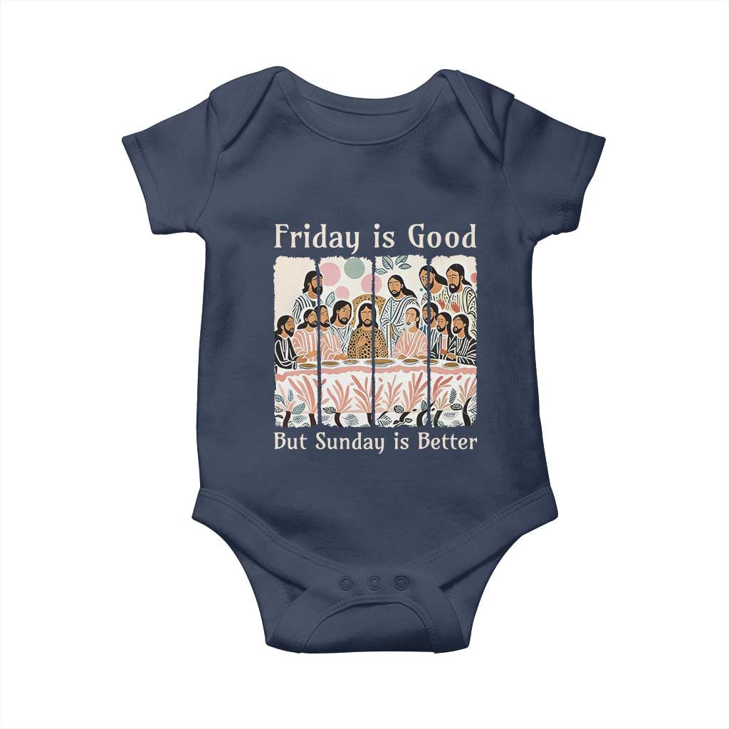Friday is Good Sunday is Better Baby Onesie Christian Jesus Easter