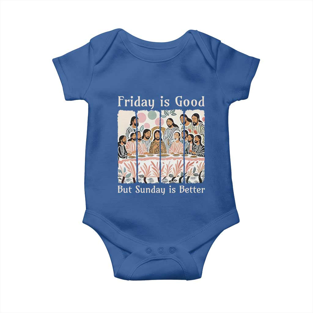 Friday is Good Sunday is Better Baby Onesie Christian Jesus Easter