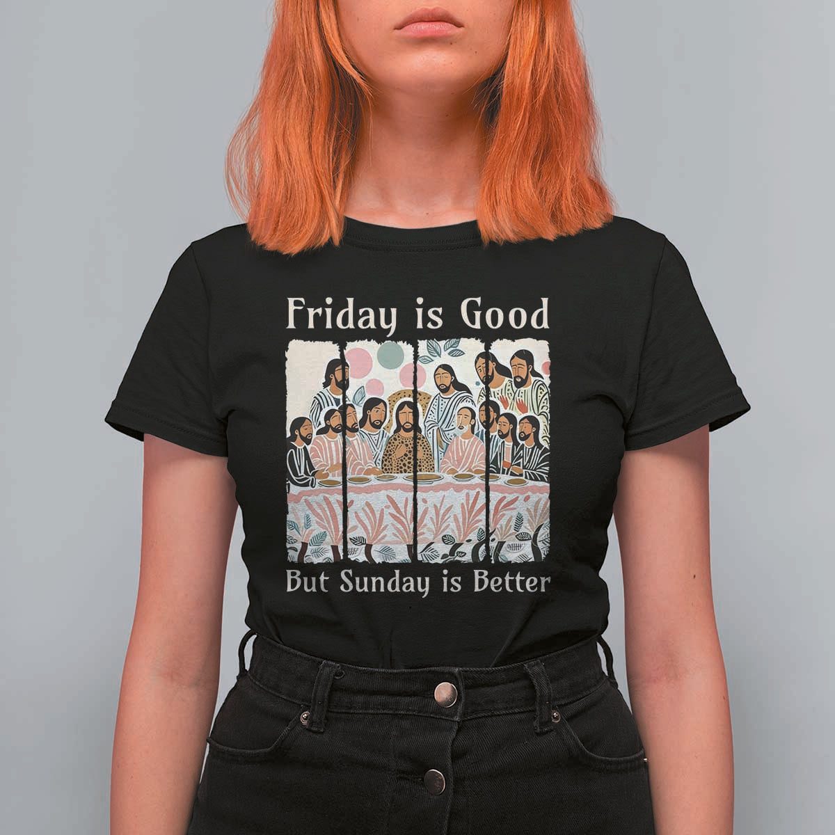 Friday is Good Sunday is Better T Shirt For Women Christian Jesus Easter