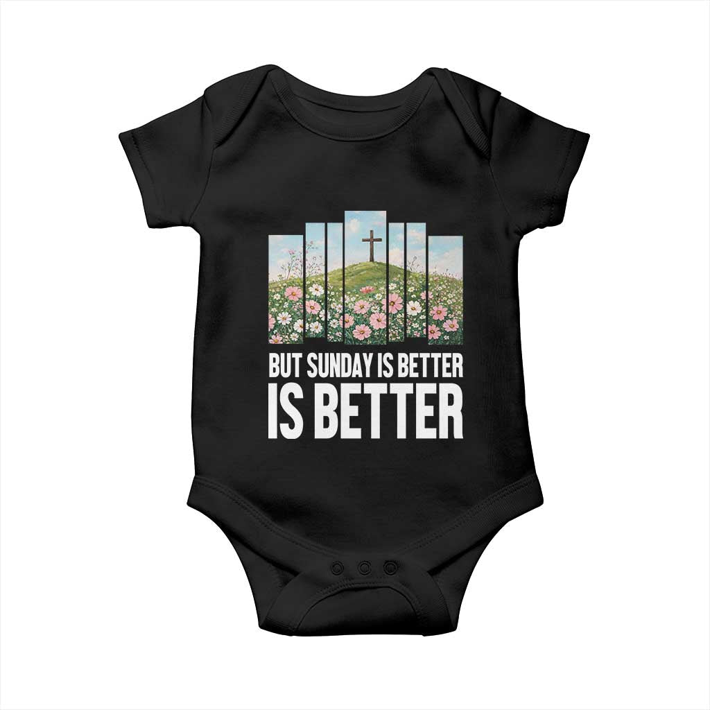Friday is Good Sunday is Better Baby Onesie Christian Easter
