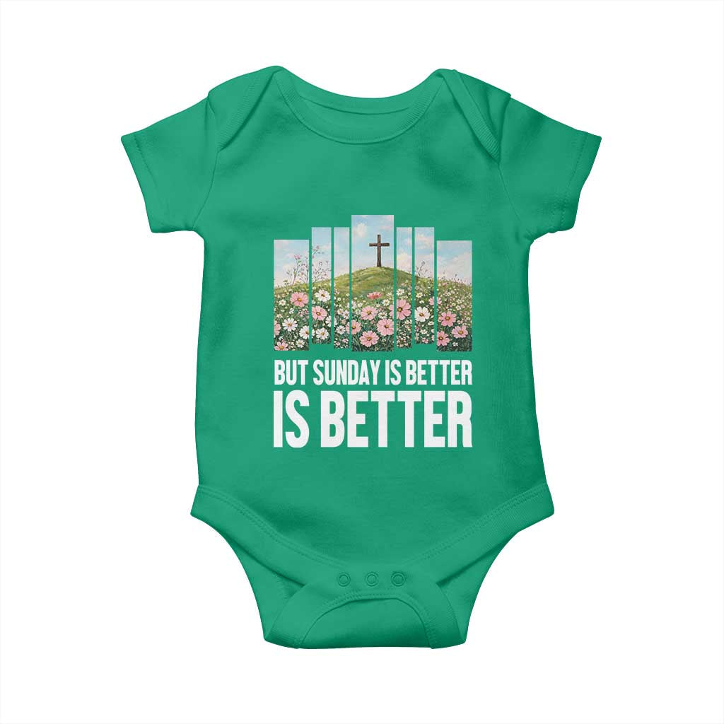 Friday is Good Sunday is Better Baby Onesie Christian Easter