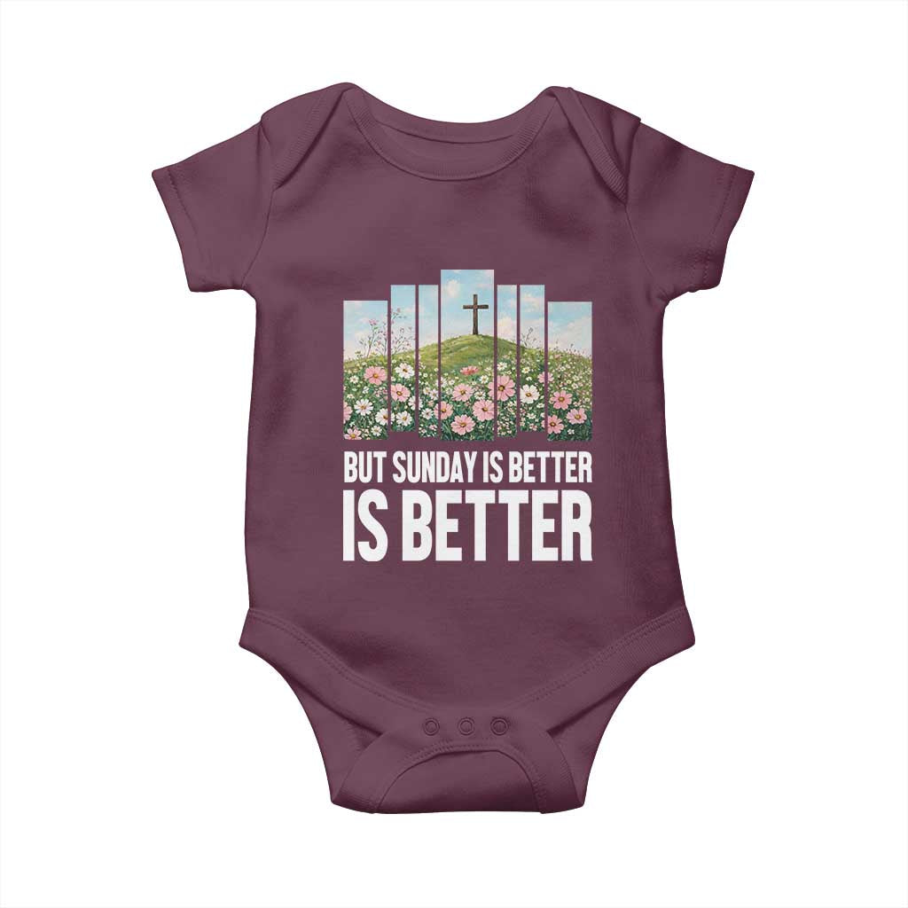 Friday is Good Sunday is Better Baby Onesie Christian Easter