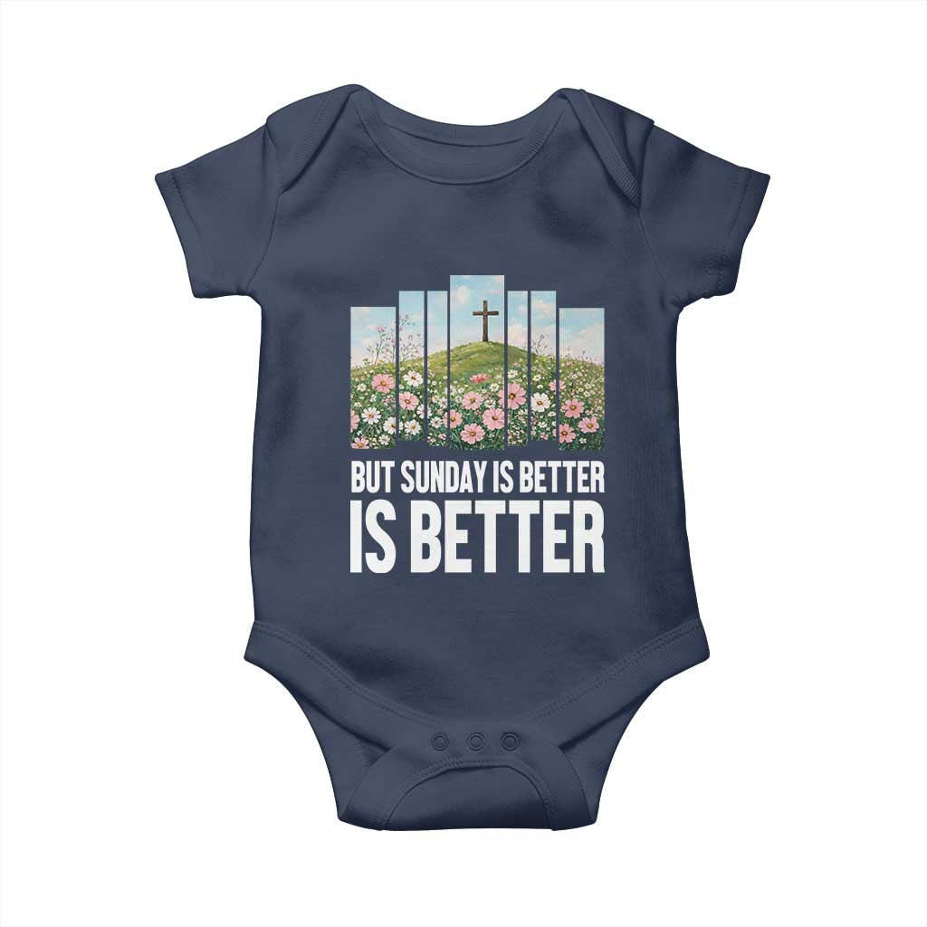 Friday is Good Sunday is Better Baby Onesie Christian Easter