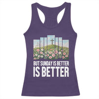 Friday is Good Sunday is Better Racerback Tank Top Christian Easter