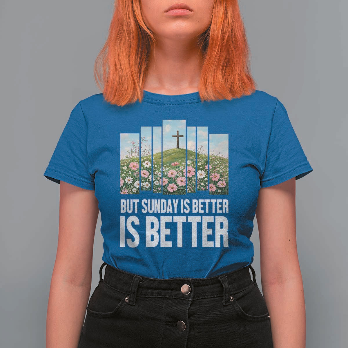 Friday is Good Sunday is Better T Shirt For Women Christian Easter