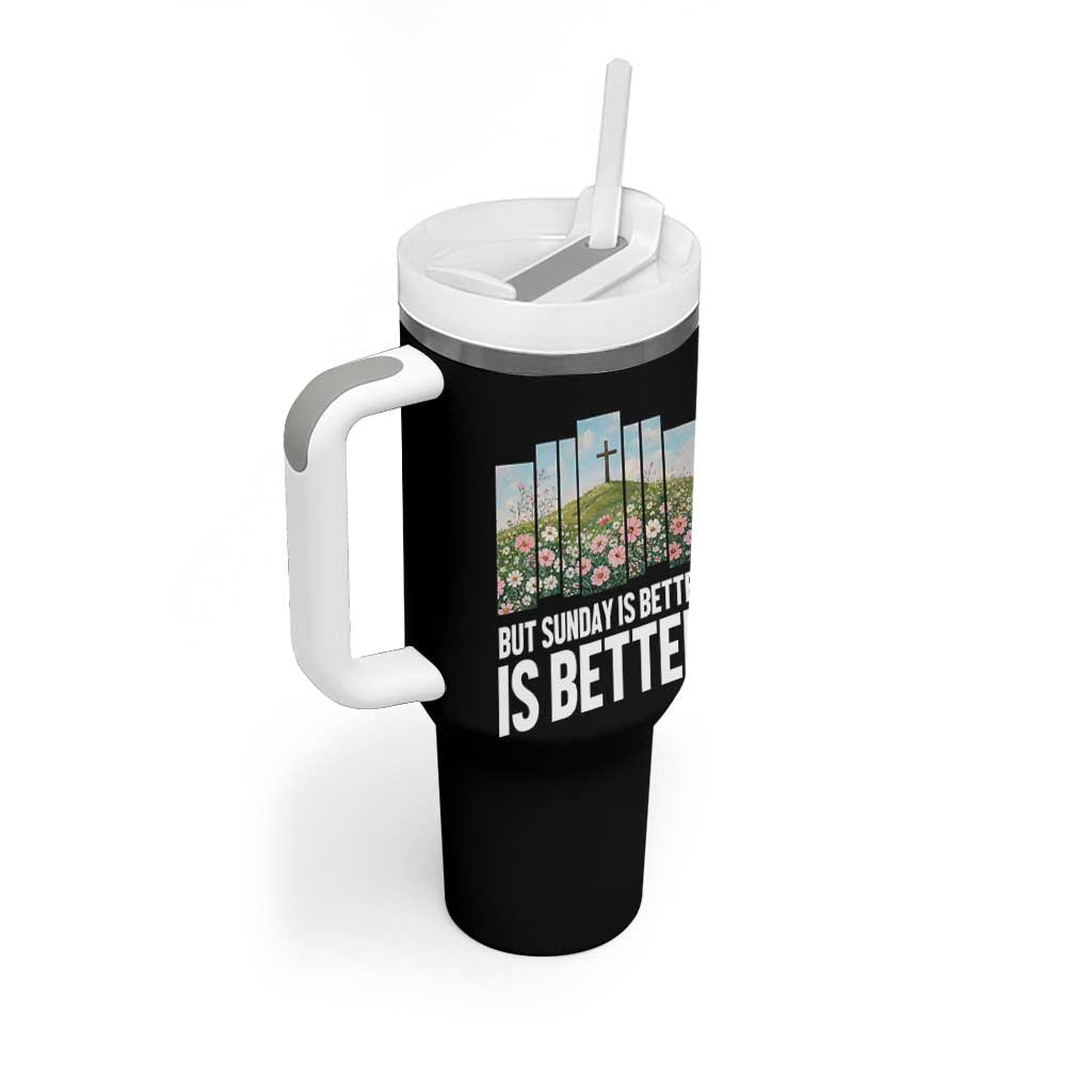 Friday is Good Sunday is Better Tumbler With Handle Christian Easter
