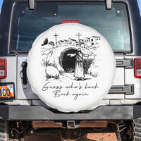 Guess Who's Back Back Again Spare Tire Cover Funny Easter Jesus Christian
