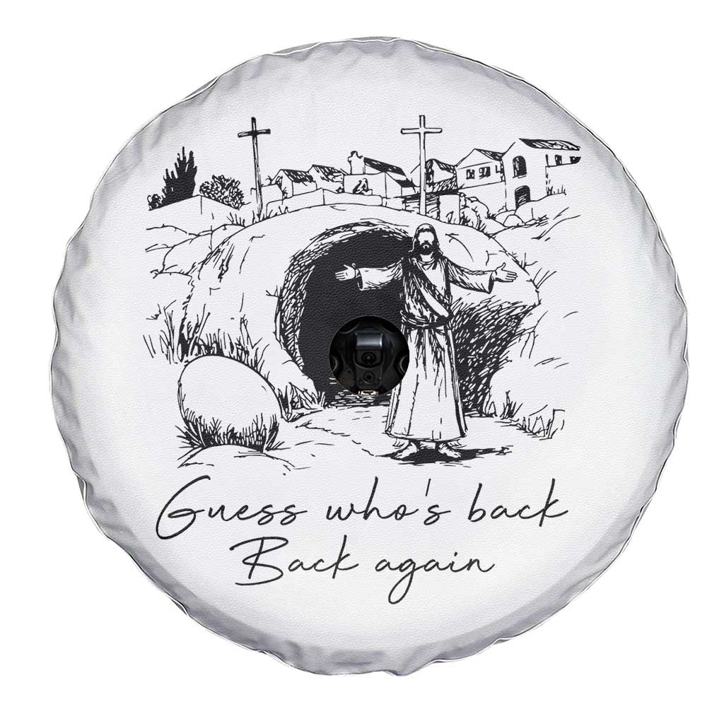 Guess Who's Back Back Again Spare Tire Cover Funny Easter Jesus Christian