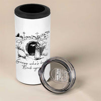 Guess Who's Back Back Again 4 in 1 Can Cooler Tumbler Funny Easter Jesus Christian