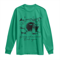 Guess Who's Back Back Again Long Sleeve Shirt Funny Easter Jesus Christian