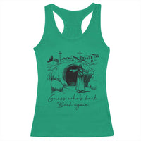 Guess Who's Back Back Again Racerback Tank Top Funny Easter Jesus Christian