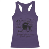 Guess Who's Back Back Again Racerback Tank Top Funny Easter Jesus Christian