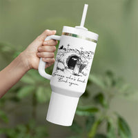 Guess Who's Back Back Again Tumbler With Handle Funny Easter Jesus Christian