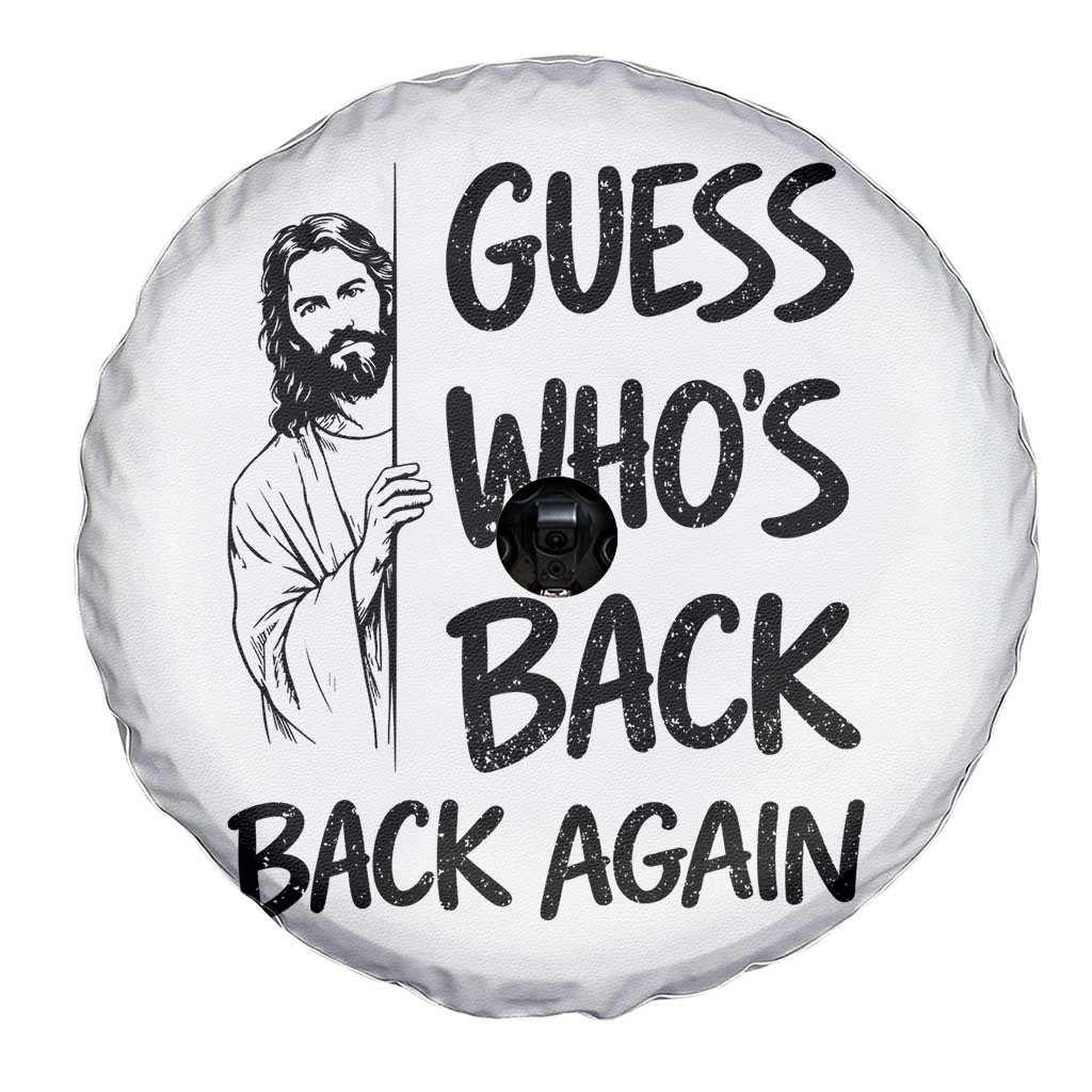 Funny Easter Jesus Spare Tire Cover Guess Who's Back Back Again