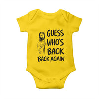 Funny Easter Jesus Baby Onesie Guess Who's Back Back Again
