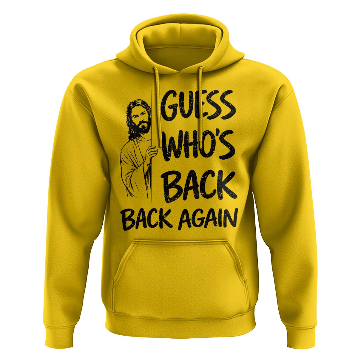 Funny Easter Jesus Hoodie Guess Who's Back Back Again