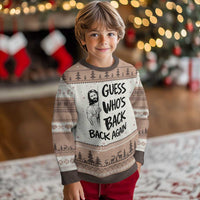 Funny Easter Jesus Ugly Christmas Sweater Guess Who's Back Back Again