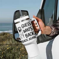 Funny Easter Jesus Tumbler With Handle Guess Who's Back Back Again