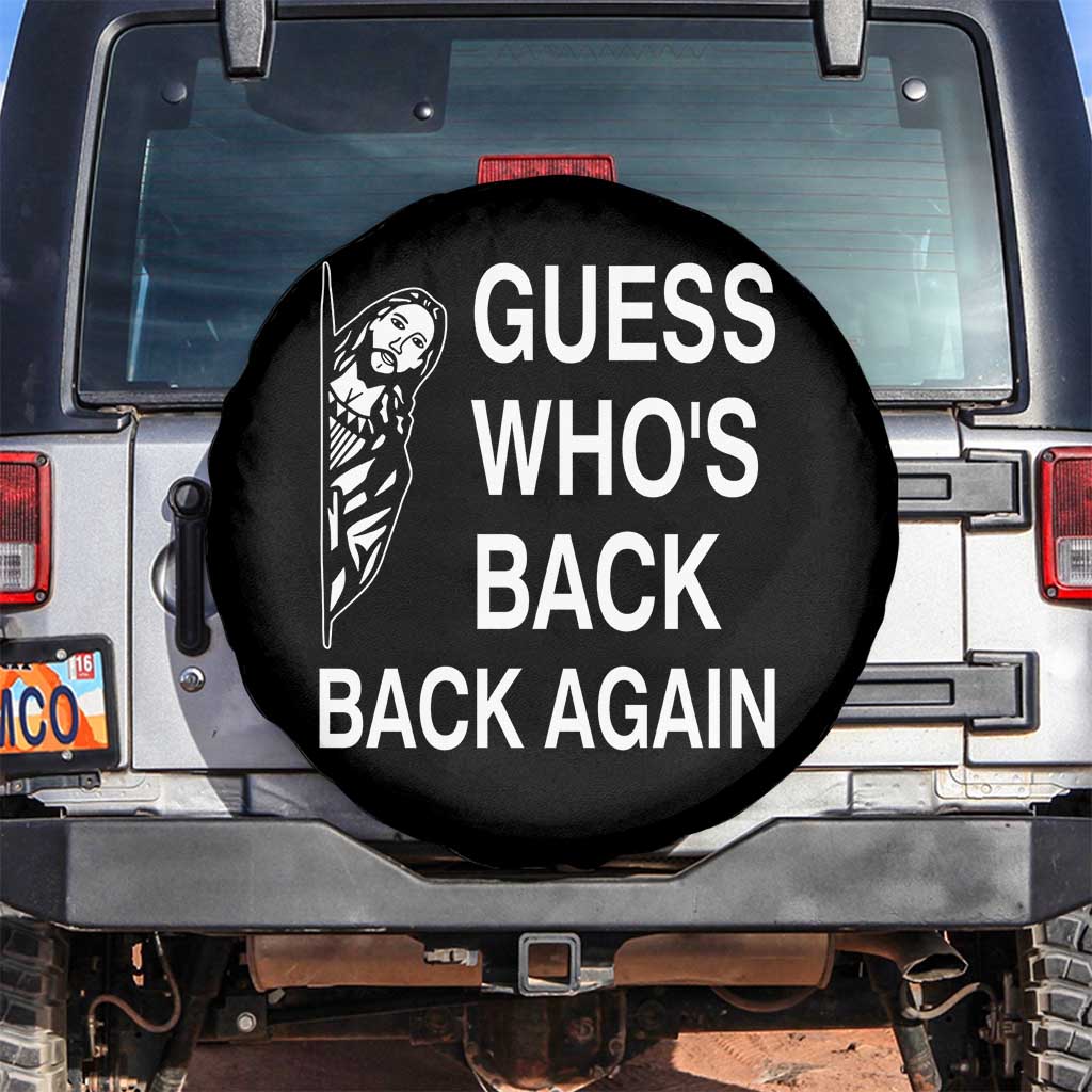 Guess Who's Back Back Again Spare Tire Cover Funny Easter Jesus Meme