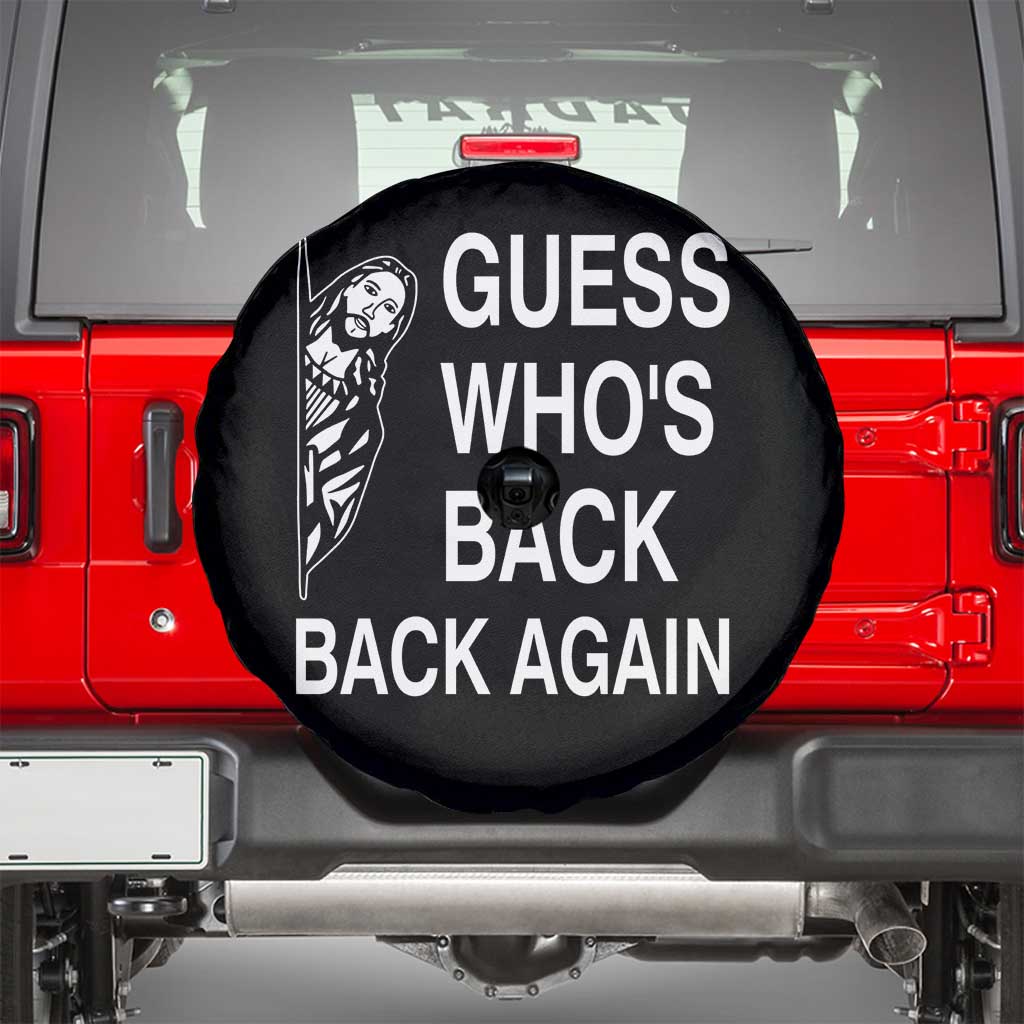 Guess Who's Back Back Again Spare Tire Cover Funny Easter Jesus Meme