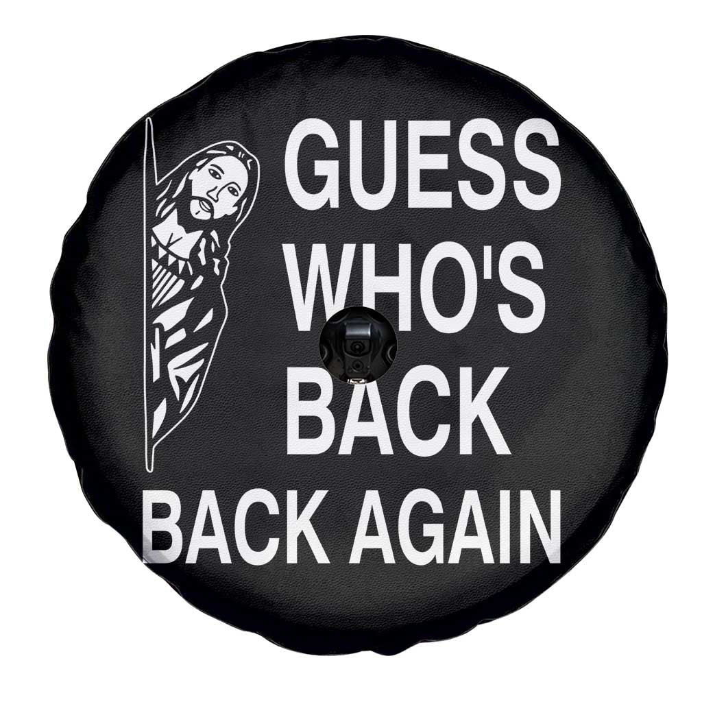 Guess Who's Back Back Again Spare Tire Cover Funny Easter Jesus Meme