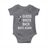 Guess Who's Back Back Again Baby Onesie Funny Easter Jesus Meme