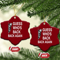 Guess Who's Back Back Again Ceramic Ornament Funny Easter Jesus Meme