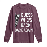 Guess Who's Back Back Again Long Sleeve Shirt Funny Easter Jesus Meme