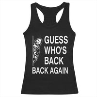 Guess Who's Back Back Again Racerback Tank Top Funny Easter Jesus Meme