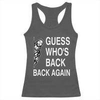 Guess Who's Back Back Again Racerback Tank Top Funny Easter Jesus Meme